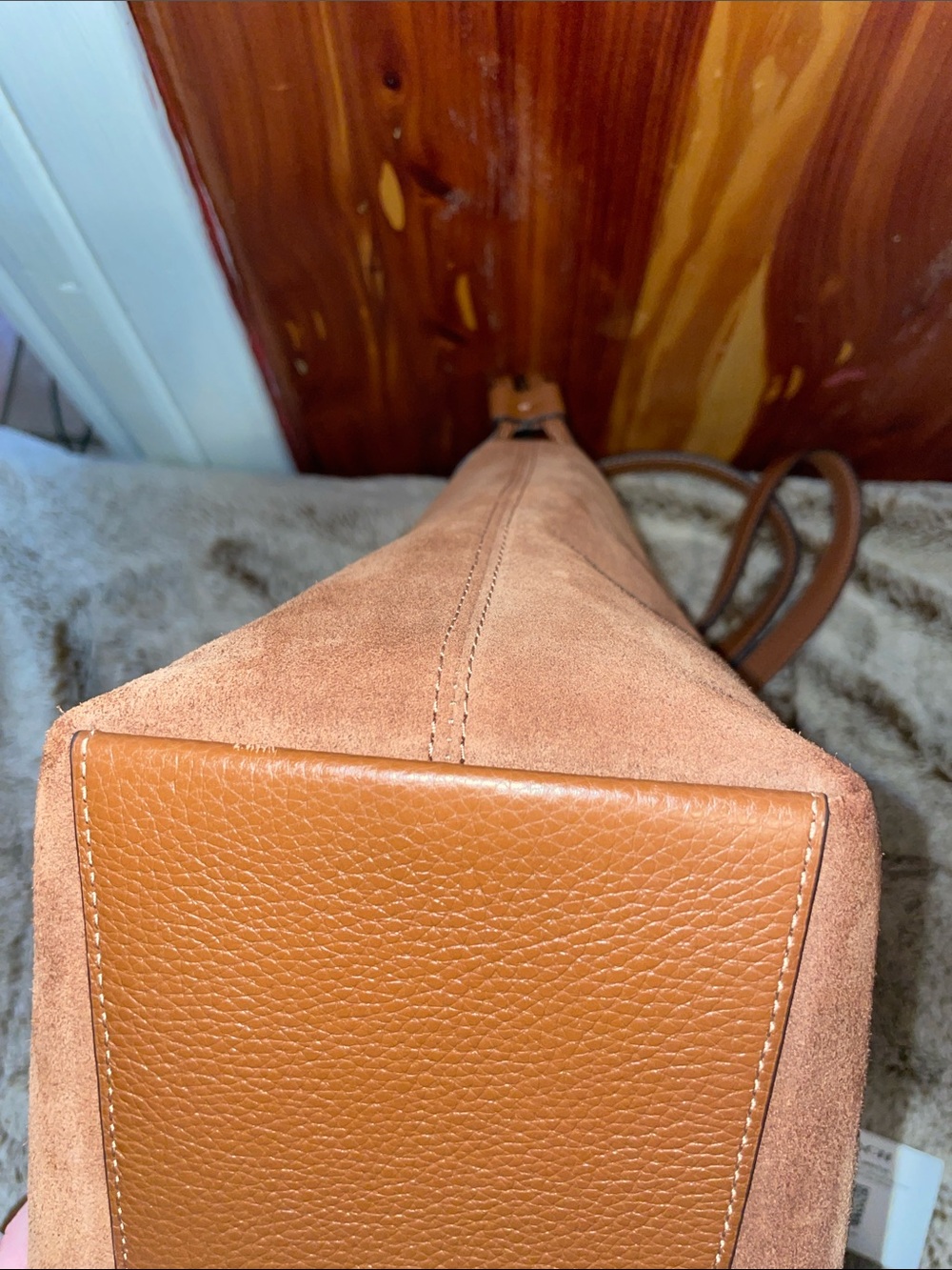 NWOT Coach ‘Andy’ Suede Tote - Picture 7 of 12